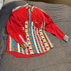Vintage Slammer’s Western Button-Up Shirt size XXL